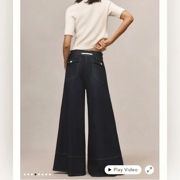 NWT Pilcro wide leg jeans - Picture 2 of 5